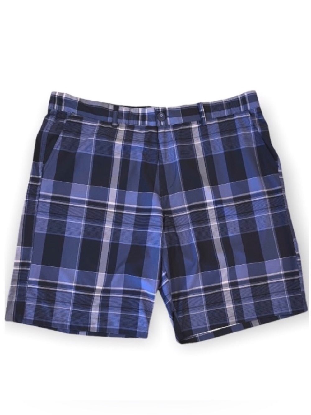 OP Flex Sz 40 Hybrid Boardshorts, Blue Plaid, 4-Way Stretch, Surf Swim Shorts